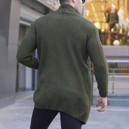 Herman | Elegant kabelgebreid vest met lange mouwen