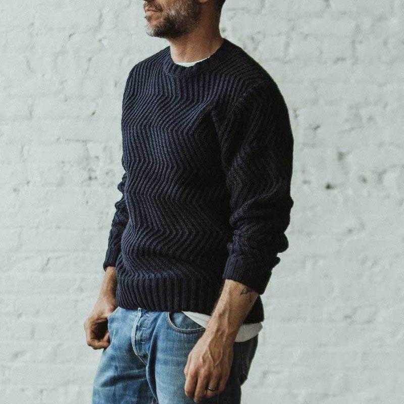 Samuel | Elegante gebreide trui met lange mouwen