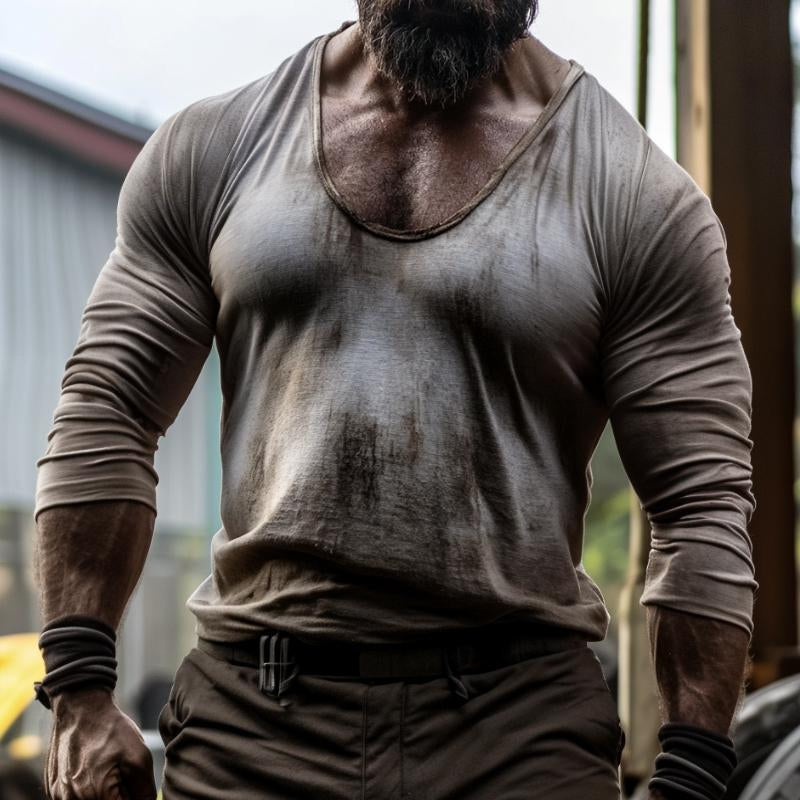 Ludvik | Robuust t-shirt met lange mouwen voor mannen