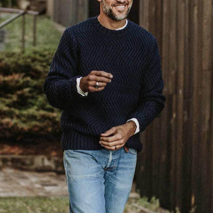 Samuel | Elegante gebreide trui met lange mouwen