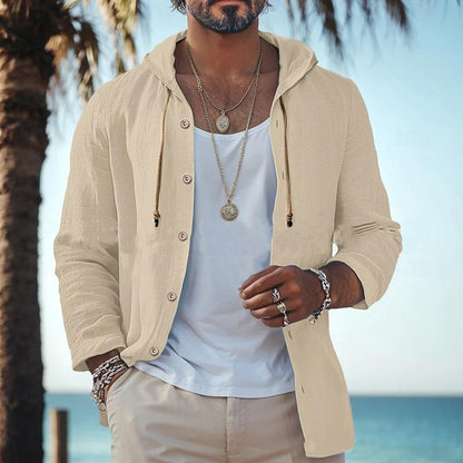 Jameson | Urban en eenvoudig overhemd met capuchon en lange mouwen