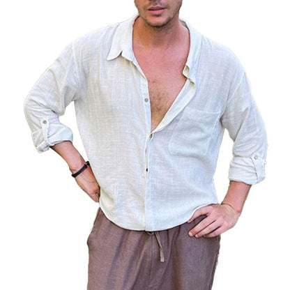 Otto | Elegant overhemd met lange mouwen en borstzak