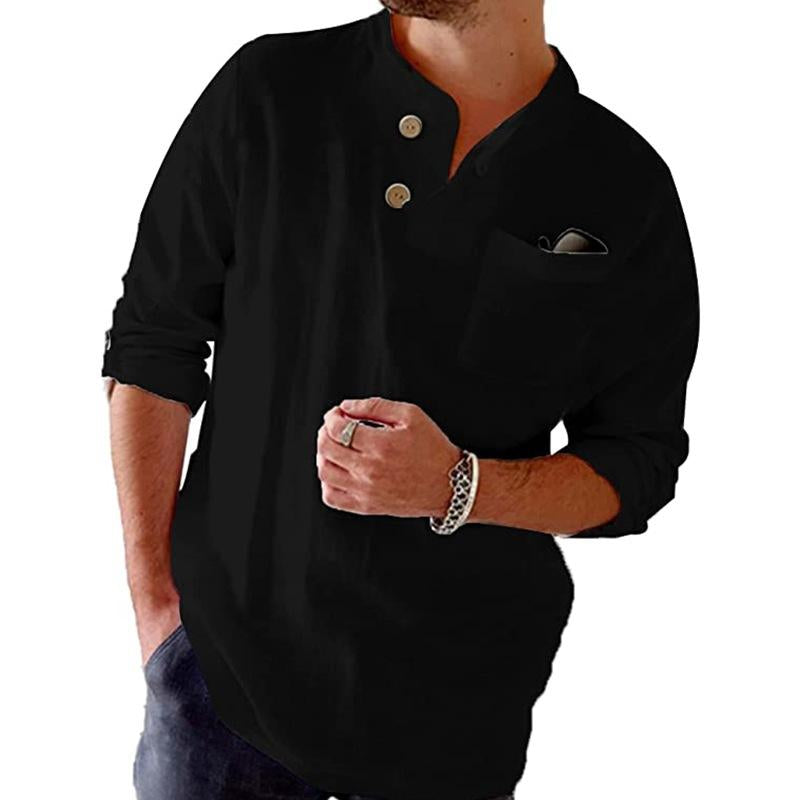 Toby | Overhemd met lange mouwen en oprolbare mouwen