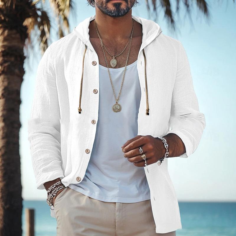 Jameson | Urban en eenvoudig overhemd met capuchon en lange mouwen