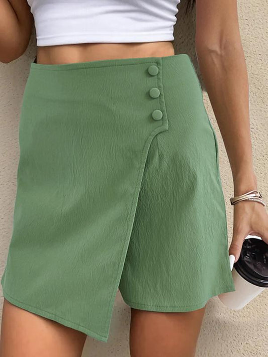 Celina - Hoge taille wikkel skort