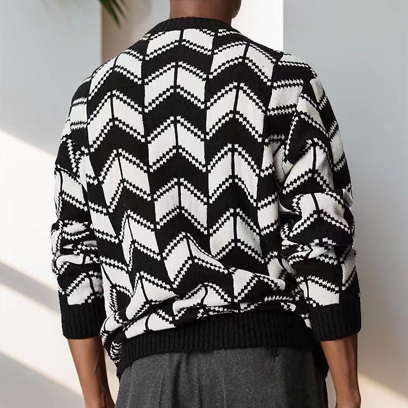 Niels | Casual Hoog Elastische Gebreide Trui