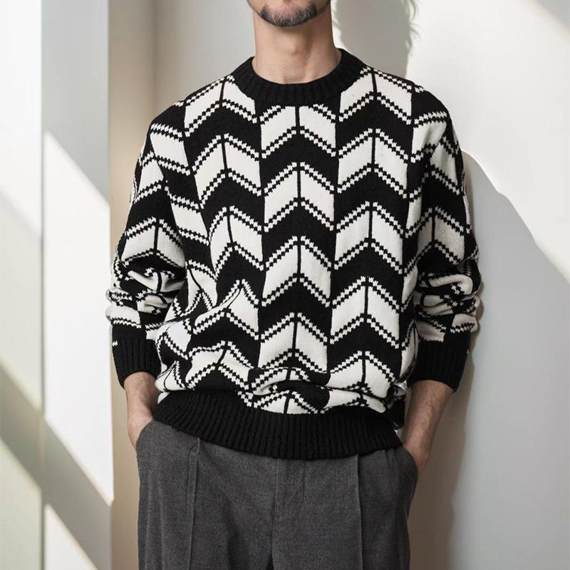 Niels | Casual Hoog Elastische Gebreide Trui