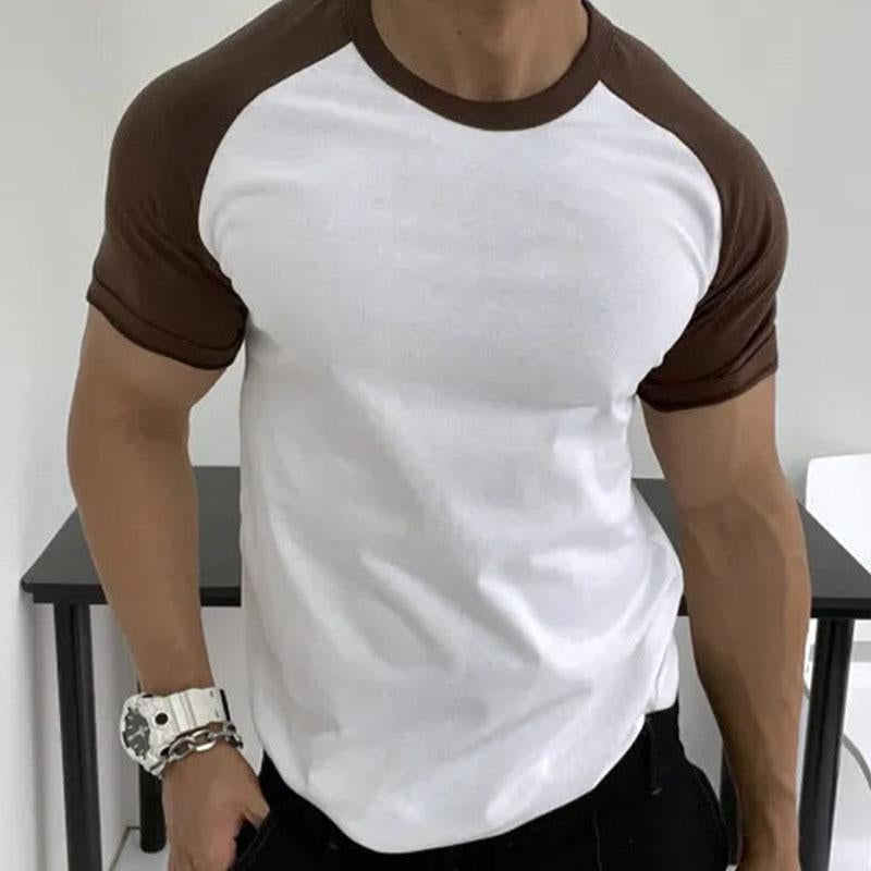 Eamon | Casual T-shirt met contrasterende kleuren en ronde hals