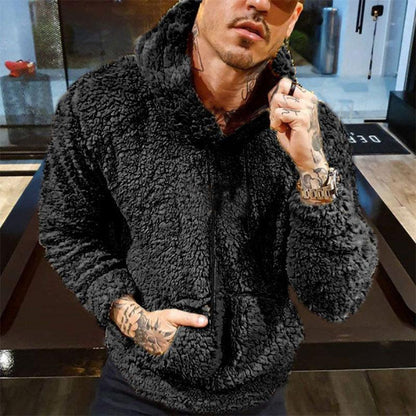 Kristof | Retro polar fleece sweatshirt met capuchon