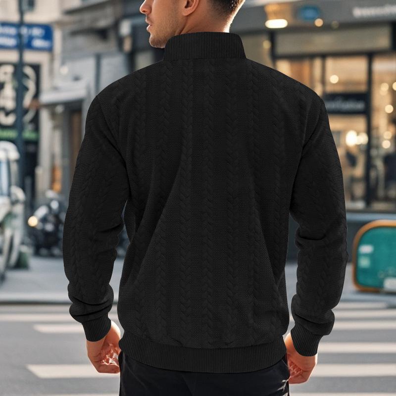 Douglas | Klassieke getextureerde trui met lange mouwen