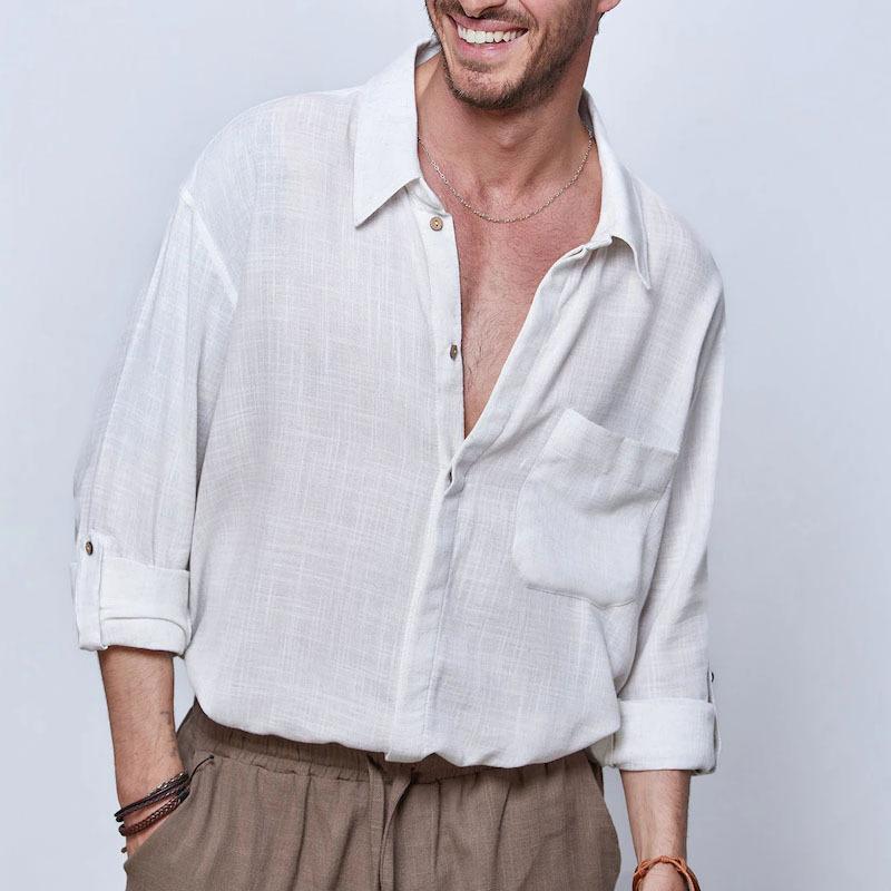 Otto | Elegant overhemd met lange mouwen en borstzak