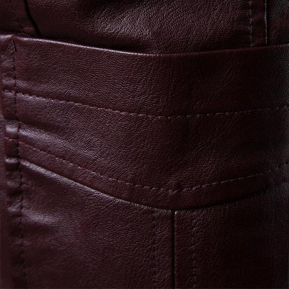 Alberto | Retro Tweeknoops Leren Blazer