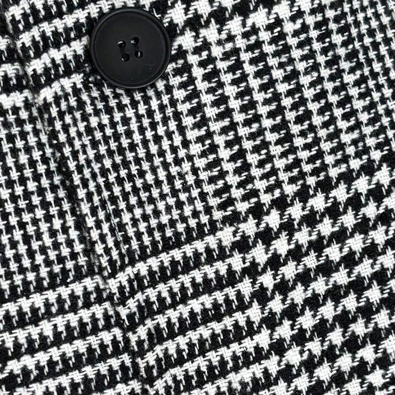 Rohan | Klassieke halflange jas in houndstooth-stijl