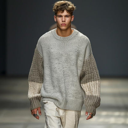 Vernon | Stijlvolle Kleurblok Los Gebreide Trui