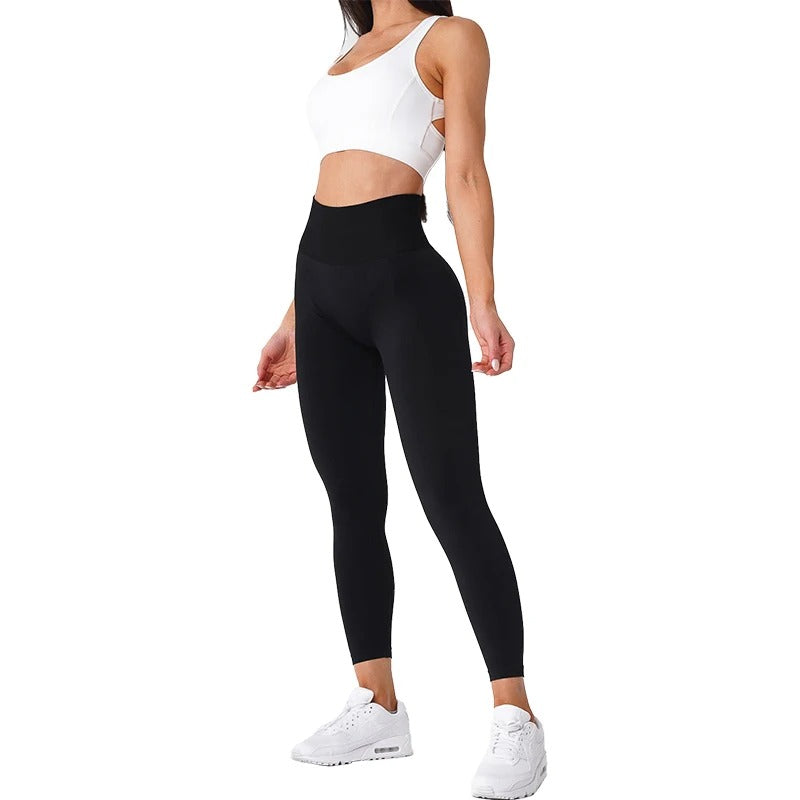 Effen naadloze legging dames