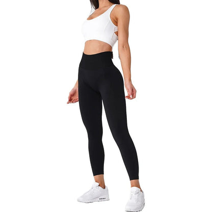 Effen naadloze legging dames