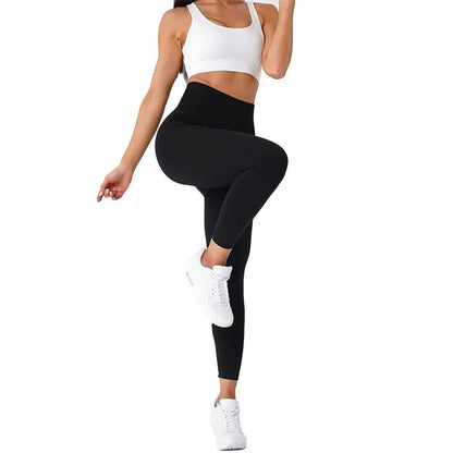 Effen naadloze legging dames