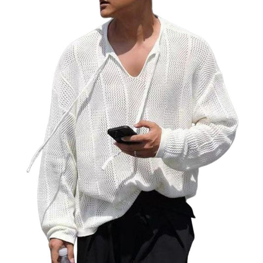 Walter | Stijlvolle gebreide trui met lange mouwen en kant