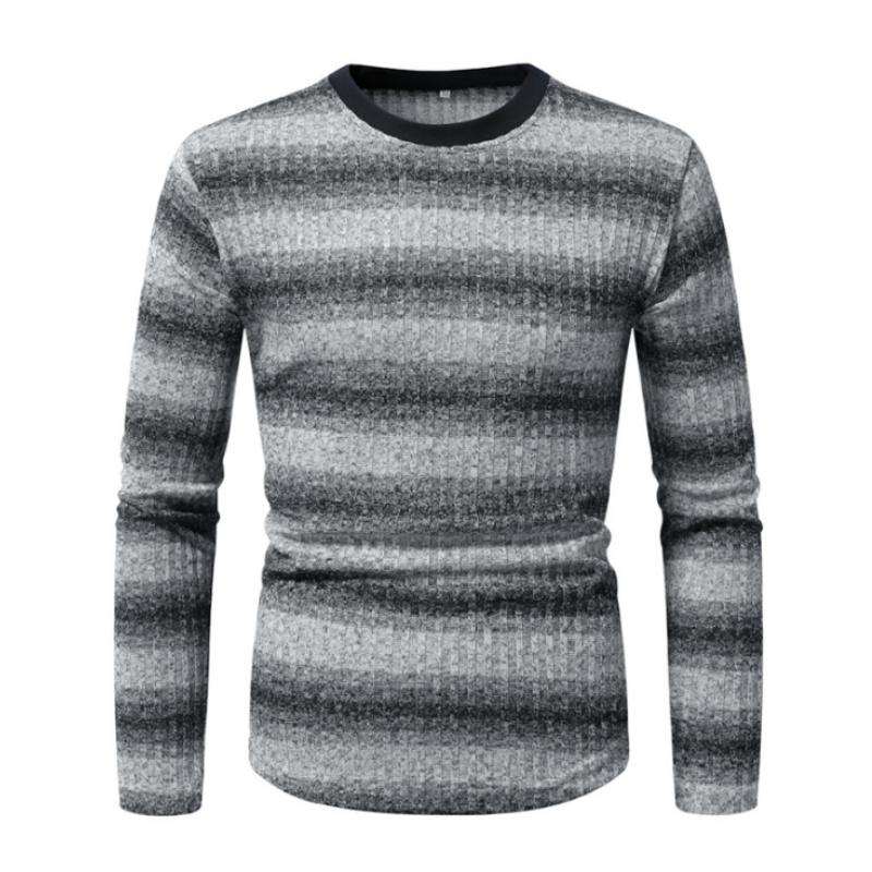 Daan | Retro Kleurblock Gestreept Lange Mouw T-shirt