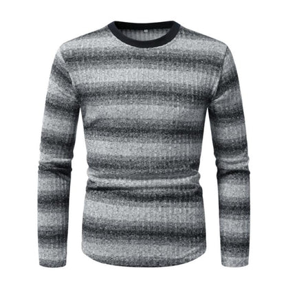 Daan | Retro Kleurblock Gestreept Lange Mouw T-shirt