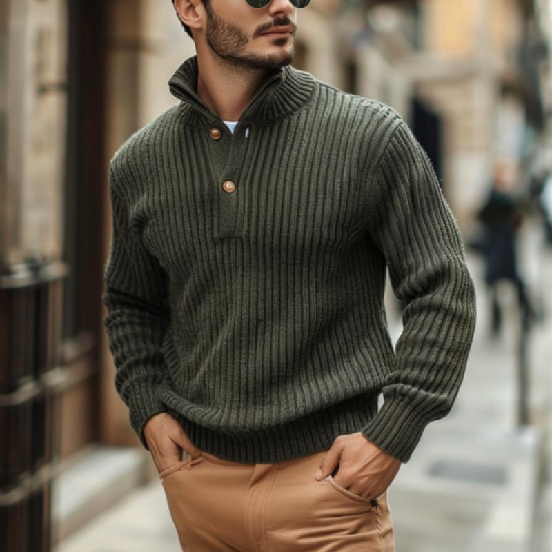 Cosimo | Casual Turtleneck Knoop Los Trui