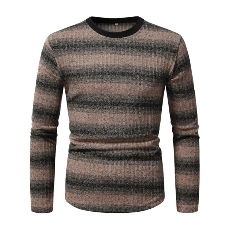 Daan | Retro Kleurblock Gestreept Lange Mouw T-shirt