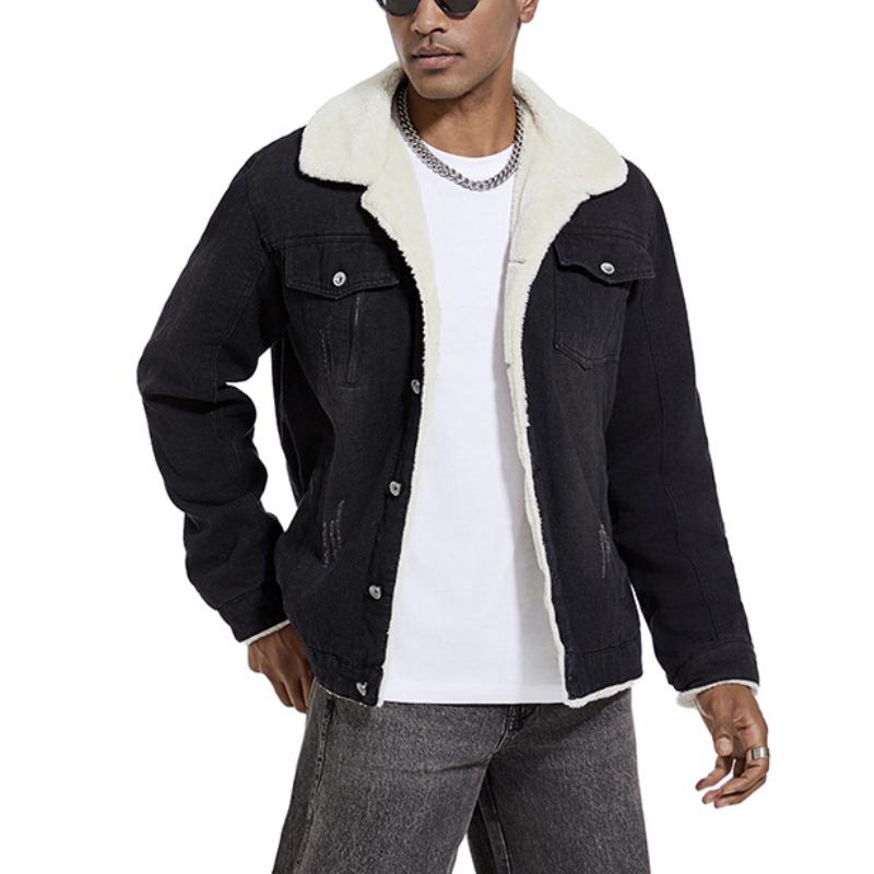 Dalmiro | Denim jack met lamswollen voering