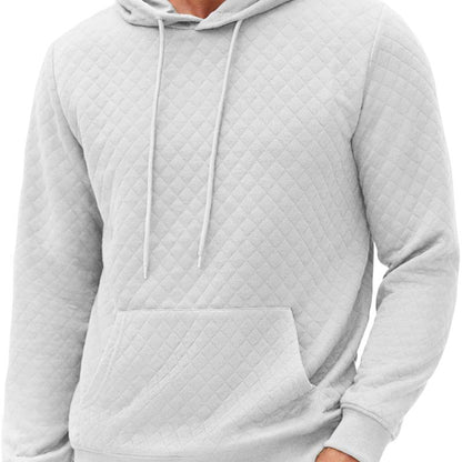 Basile | Klassieke geruite trui met kangoeroezak