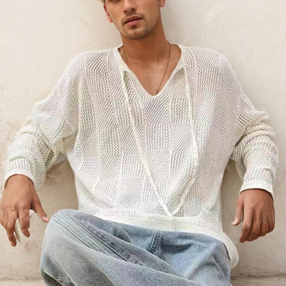 Walter | Stijlvolle gebreide trui met lange mouwen en kant