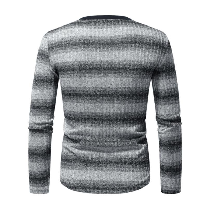 Daan | Retro Kleurblock Gestreept Lange Mouw T-shirt