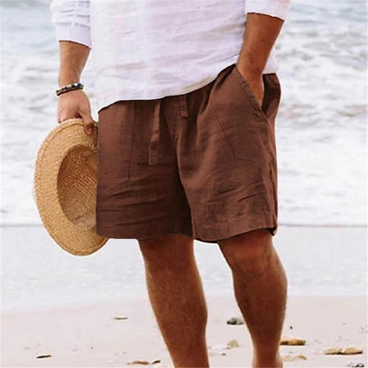 Sander - Elastische Taille Zakken Casual Shorts