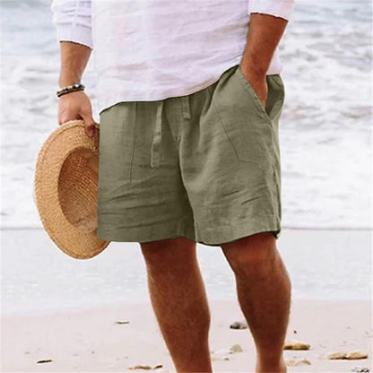 Sander - Elastische Taille Zakken Casual Shorts