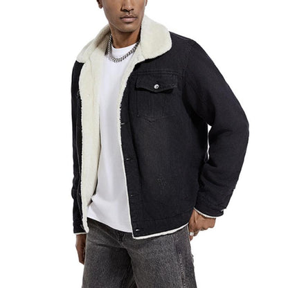 Dalmiro | Denim jack met lamswollen voering