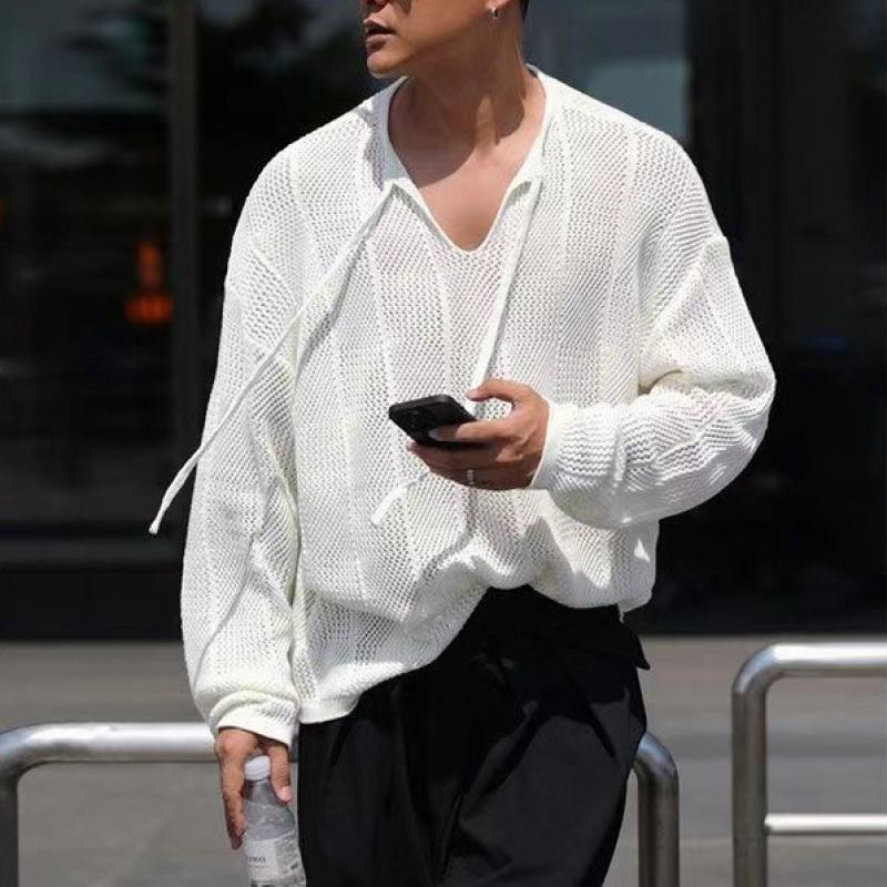 Walter | Stijlvolle gebreide trui met lange mouwen en kant