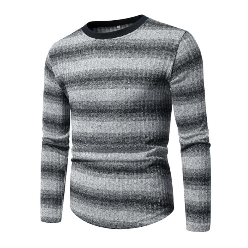 Daan | Retro Kleurblock Gestreept Lange Mouw T-shirt