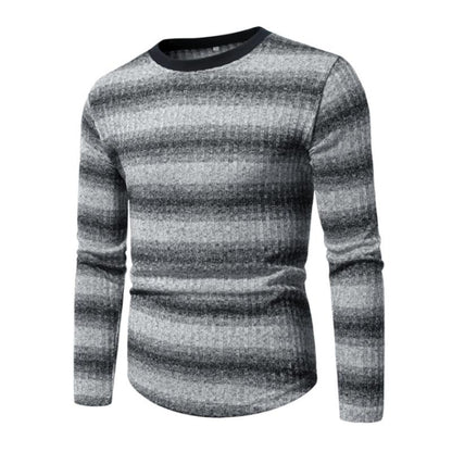 Daan | Retro Kleurblock Gestreept Lange Mouw T-shirt