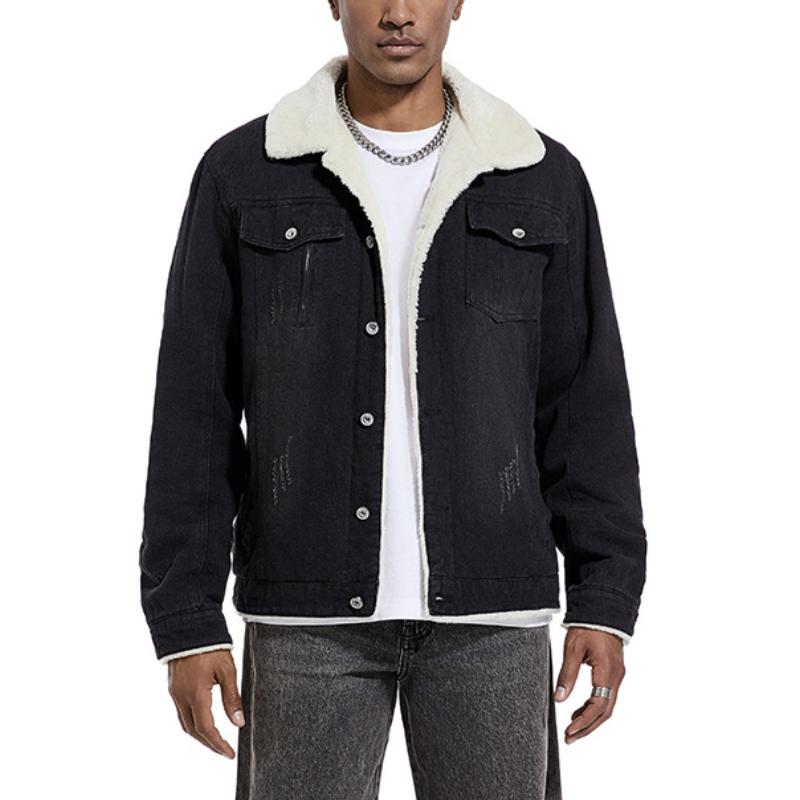Dalmiro | Denim jack met lamswollen voering