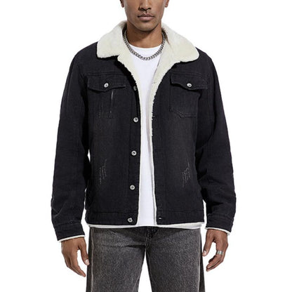 Dalmiro | Denim jack met lamswollen voering