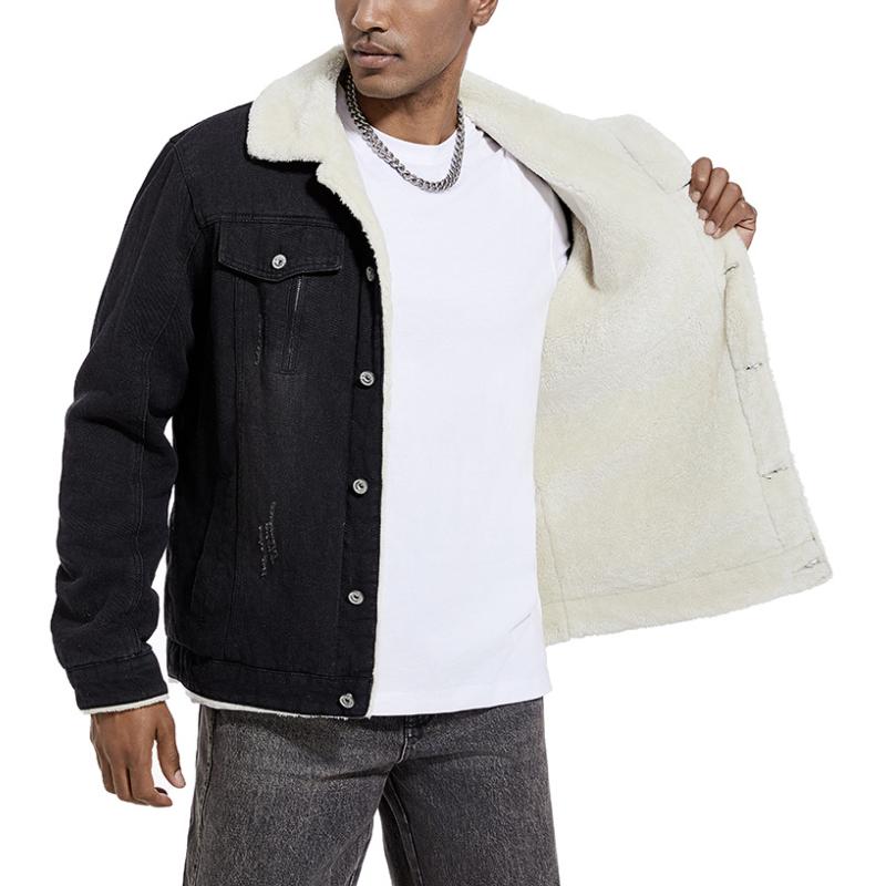 Dalmiro | Denim jack met lamswollen voering