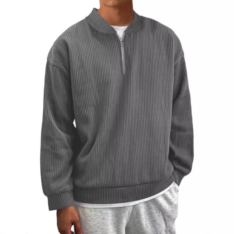 Ferdie | Klassieke losse pullover met opstaande kraag