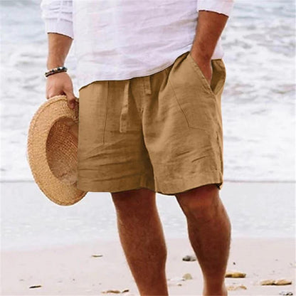 Sander - Elastische Taille Zakken Casual Shorts