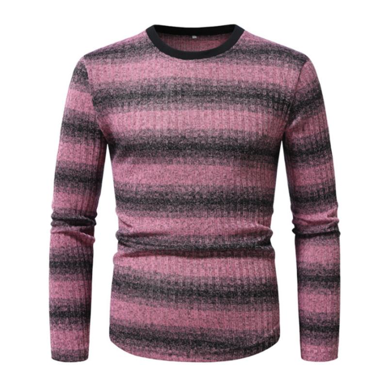 Daan | Retro Kleurblock Gestreept Lange Mouw T-shirt