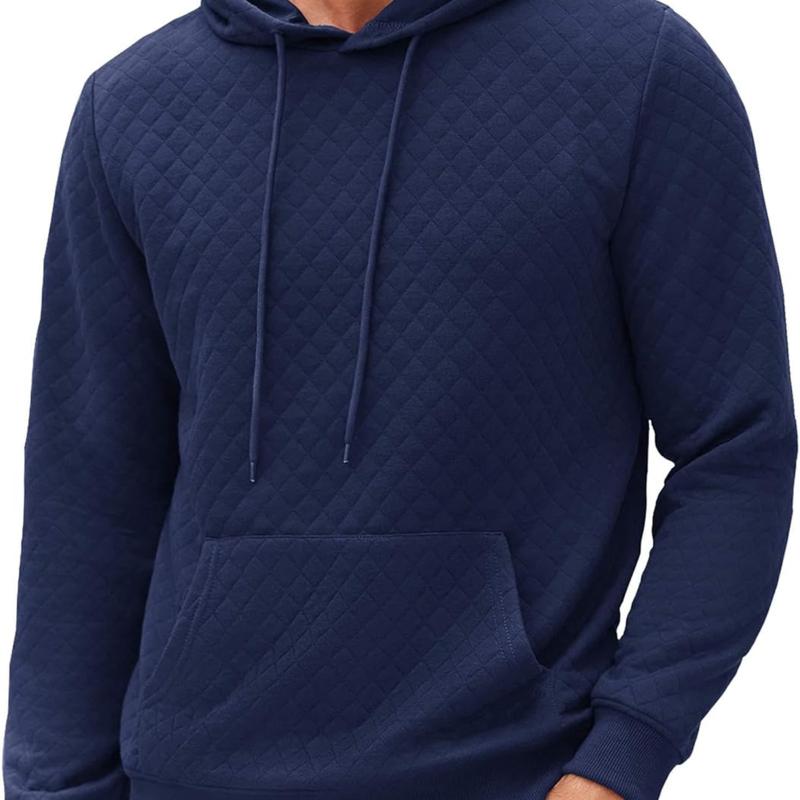 Basile | Klassieke geruite trui met kangoeroezak