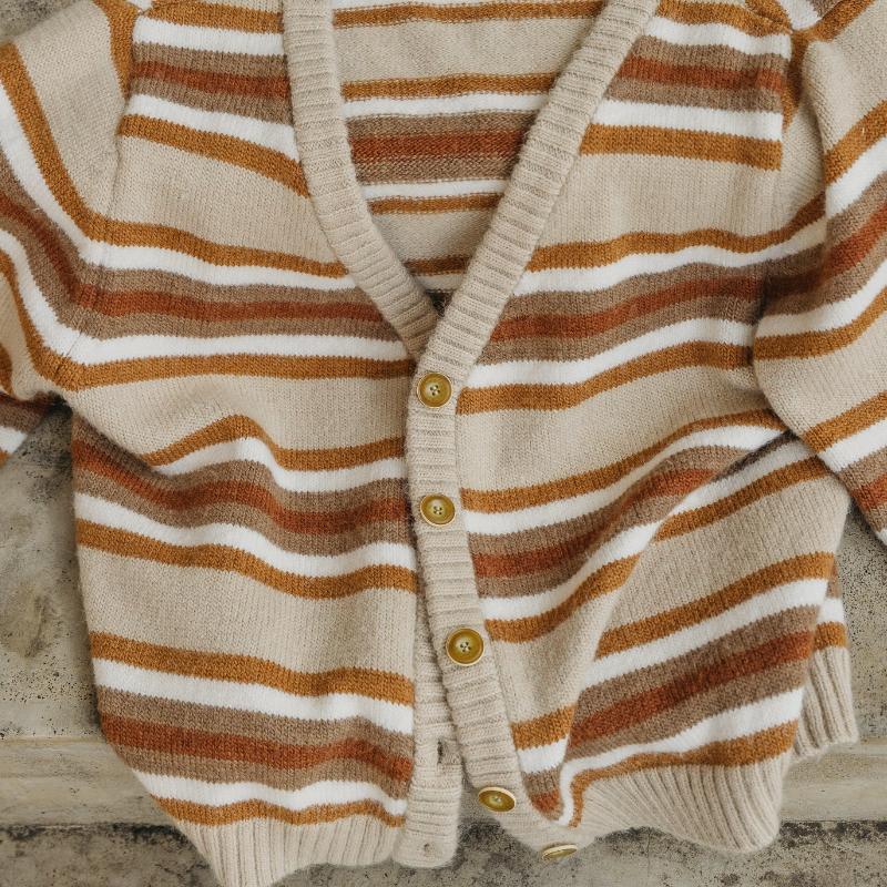 Marshall | Casual Contraststreep Los Gebreid Vest