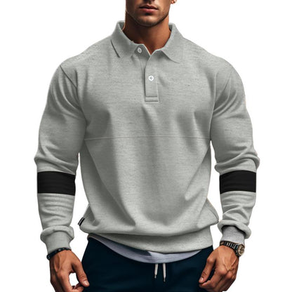 Gregor | Klassiek poloshirt met lange mouwen