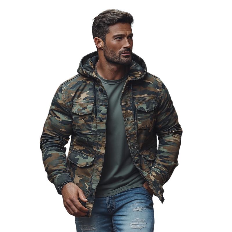 Markus | Camouflage capuchonjas voor buiten