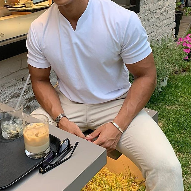 Roel | Casual V Neck Spier T-shirt