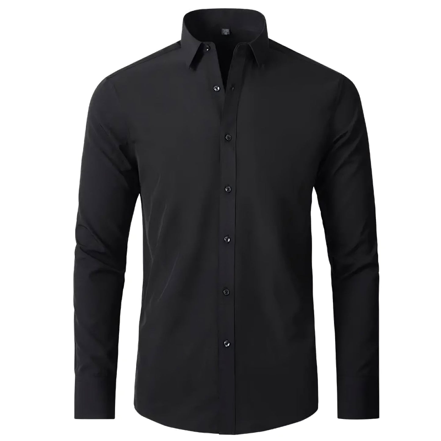 John - Luxe elastisch shirt met lange mouwen